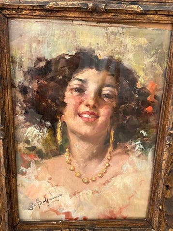 Salvatore Balsamo (1894-1922) - Giovane donna, Antiek en Kunst