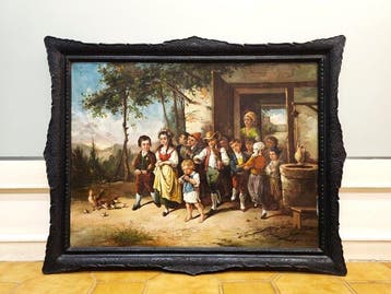 European school, late 18th century - The Children’s Wedding