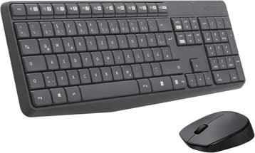 Logitech MK235 QWERTZ set -33% korting! Retour deal, Computers en Software, Toetsenbord en muis-set, Verzenden, Logitech, Draadloos