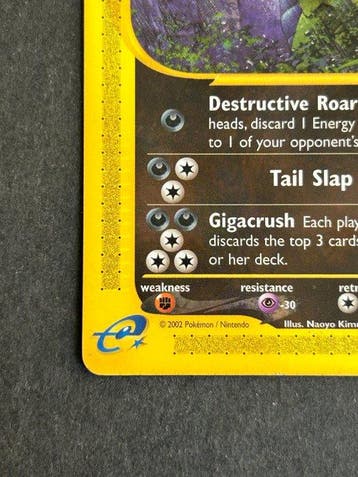 Pokémon Card - Tyranitar Aquapolis 40/147 - Various sets