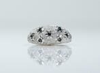 Zonder minimumprijs - Ring - 835 zilver - 0,20 ct saffier