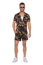 Festival Outfit Goud Zwart, Verzenden, Nieuw