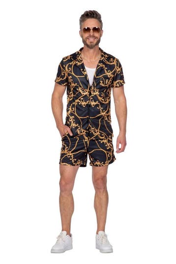 Festival Outfit Goud Zwart, Verzenden, Nieuw
