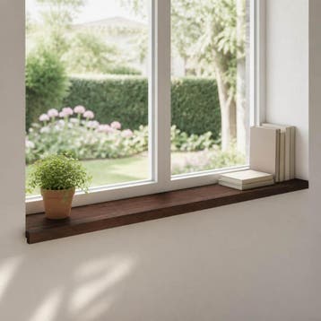 vidaXL Raamprofielen 2 st Donkerbruin 110 x 30 x 2 cm, Verzenden