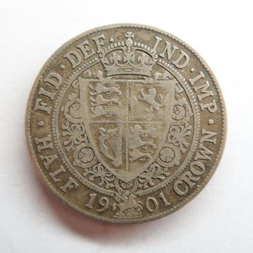Verenigd Koninkrijk. Victoria. Half Crown 1901 (Zonder