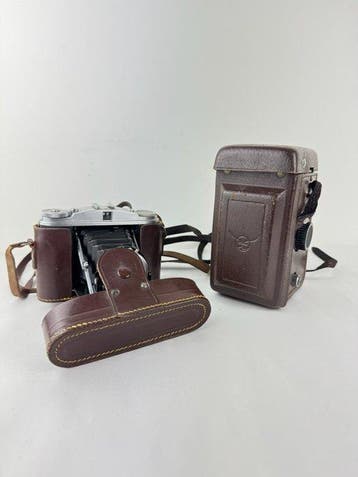 Seagull, Agfa Isolette, Two Lens Camera with Leather cases