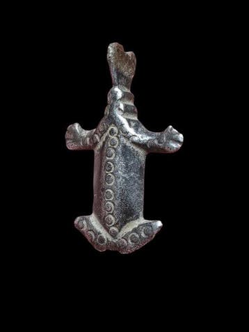 Oud-Romeins Zilver, Rare Military Frog Hanger (Zonder