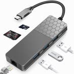 USB C adapter hub ethernet LAN USB 3.0 SD MicroSD *kwaliteit, Verzenden, Nieuw
