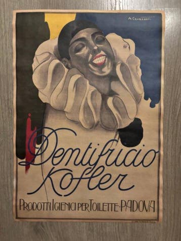 Cavazzoni - Manifesto pubblicitario Liberty Art Déco