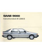 1988 SAAB 9000 INSTRUCTIEBOEKJE ZWEEDS