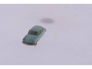 Schaal H0 Norev 2 Citroën DS 19 turquoise #3032 (1:87), Ophalen of Verzenden, Gebruikt, Analoog