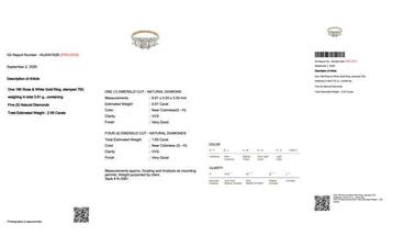 Bague - 18 carats Or rose, Or blanc - 2.56ct. tw. Diamant