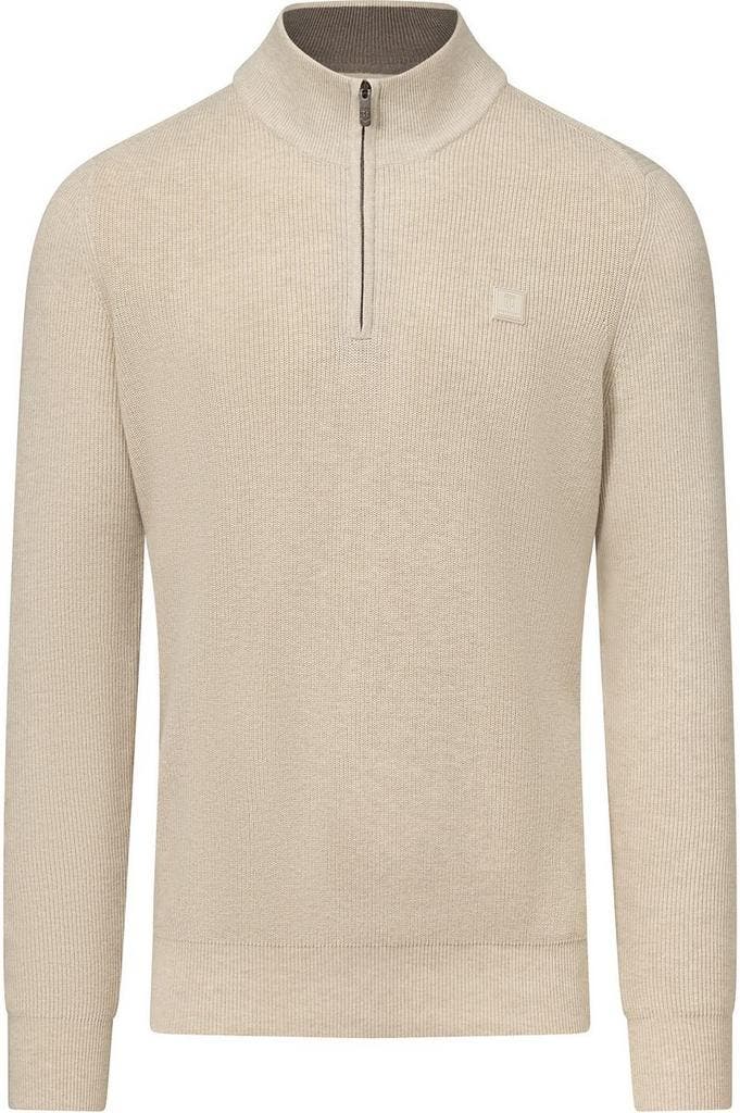 State Of Art Half Zip Trui Ecru maat Maat 52/54 (L) Heren, Kleding | Heren, Truien en Vesten, Beige, Nieuw, Maat 52/54 (L), Verzenden