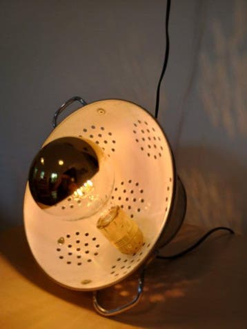 Tafellamp - Metaal - Oude Vergietlamp