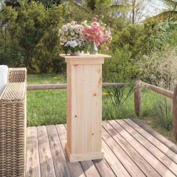 vidaXL Bloemenstandaard 40x40x90 cm massief grenenhout, Verzenden