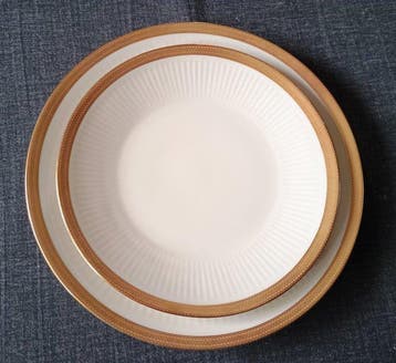 Bareuther - Bavaria - Eetservies voor 12 (39) - Bordo oro