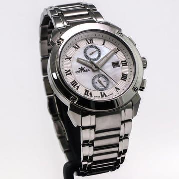 OPTIMA - Swiss Dual Time - OSC241-SS-7 - Sans prix de, Bijoux, Sacs & Beauté