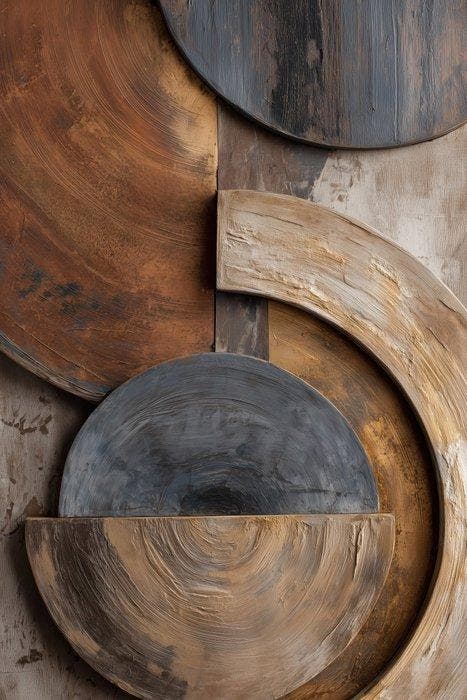 Lea Ottavi - Rustbound Circular Echo XXL, Antiquités & Art, Art | Objets design