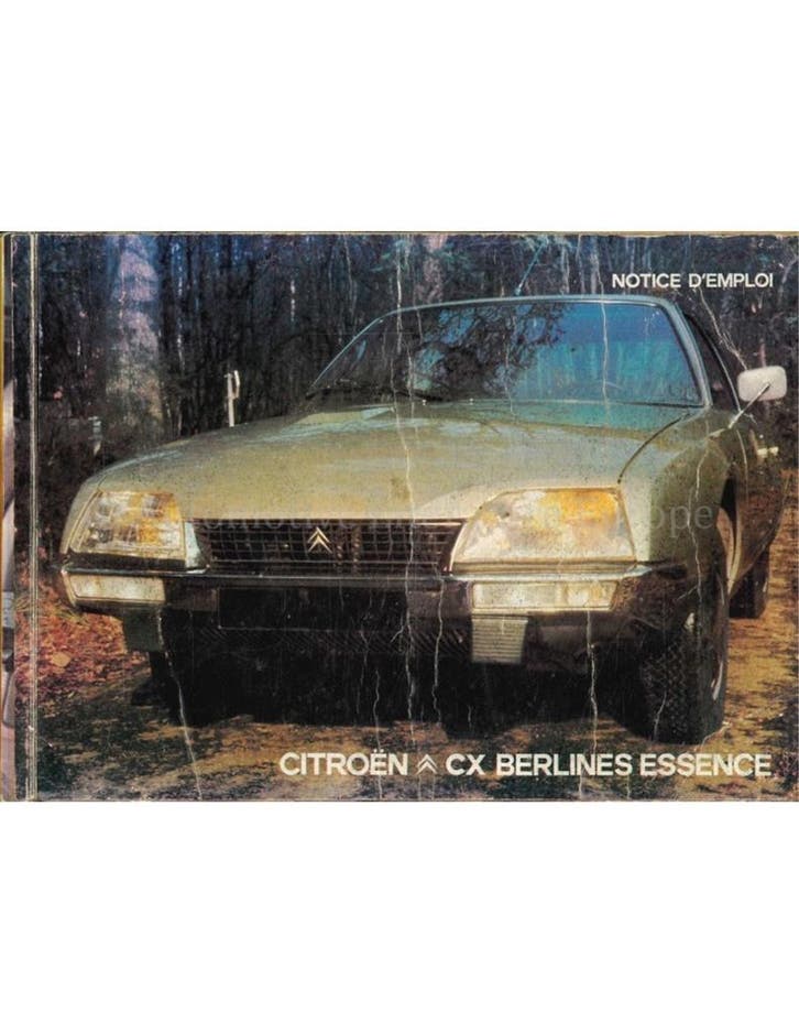 1977 CITROEN CX BERLINE INSTRUCTIEBOEKJE FRANS, Autos : Divers, Modes d'emploi & Notices d'utilisation