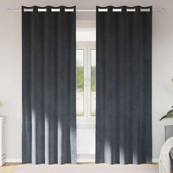 vidaXL Gordijnen 2 st Lichtgrijs 140 x 225 cm fluweel, Verzenden, Nieuw