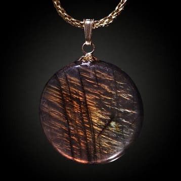 Sans réserve – 31,55 ct ronde Labradorite spectrolite avec