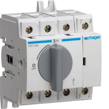 Hager HAC Interrupteur-sectionneur - HAC408, Verzenden