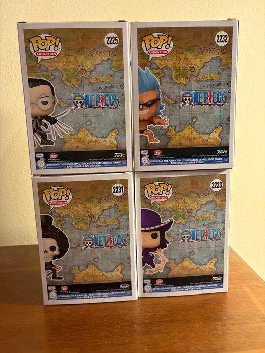Funko - Funko Pop - One Piece - Mix Funko Pop: 4 pieces, Antiek en Kunst, Antiek | Speelgoed