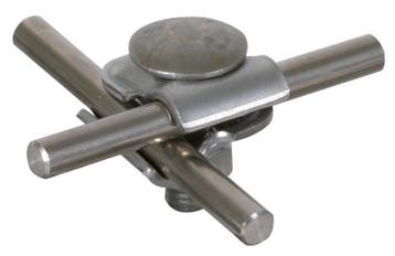 Dehn MMV Klem Roestvrij Staal Voor Staaf 6-8MM Met, Verzenden, Nieuw