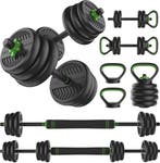 Tunturi Halterset en Dumbbells Vinyl 20 kg – Gewichten Set, Ophalen of Verzenden