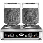 Wafelijzer | AMORE L | Dubbel | Hartvormige Wafels (Ø210mm), Verzenden, Nieuw in verpakking