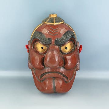 Mask - Hout - Tengu 45 cm houten masker