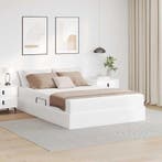 vidaXL Opslag bed met matras met matras met opslag 2 pcs Wit, Verzenden