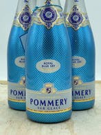 Pommery, Sur Glace Royal Blue Sky - Champagne - 3 Flessen, Nieuw