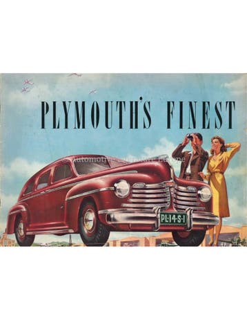 1942 PLYMOUTH PROGRAMMA BROCHURE ENGELS, Ophalen of Verzenden, Nieuw