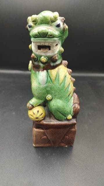 2 chiens de Fô - Steengoed, Blanc de Chine - China - Qing, Antiek en Kunst