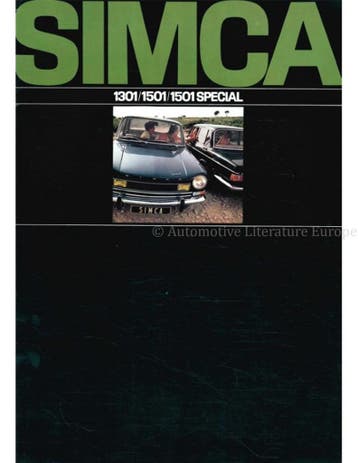 1970 SIMCA 1301 | 1501 BROCHURE NEDERLANDS, Nieuw