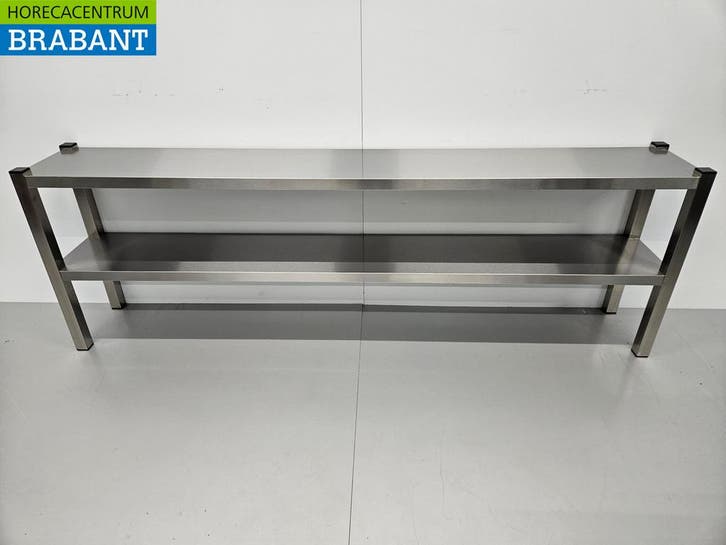 RVS HCB Dubbele Etagère Brug Premium-line 200 cm Horeca, Articles professionnels, Horeca | Mobilier & Aménagement, Enlèvement ou Envoi