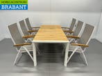 Best Freizeitmöbel Terras set eettafel met 6 klapstoelen Wit, Zakelijke goederen, Ophalen of Verzenden, Nieuw in verpakking