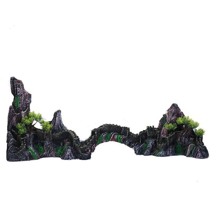 Rotsen met slingerende loopbrug 90 cm breed OS-245 - aquariu, Animaux & Accessoires, Poissons | Aquariums & Accessoires, Enlèvement ou Envoi