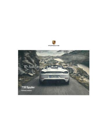 2021 PORSCHE 718 SPYDER HARDCOVER BROCHURE ENGELS
