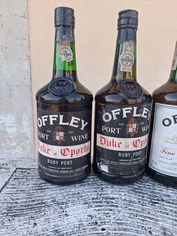 Offley, Duke of Oporto Ruby (4x) & Fine White (3x) - Porto -, Verzamelen, Nieuw