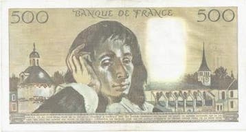 France Fay 71/22 500 Francs Pascal 04/09/1980 Y 118 Vz- P..., Verzenden