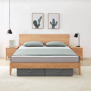 vidaXL Opbergboxen 2 st 70x40x18 cm stof antracietkleurig, Verzenden
