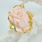 Koraal - Zilver, Verguld - Ring - CORALLO ROSA, Verzamelen
