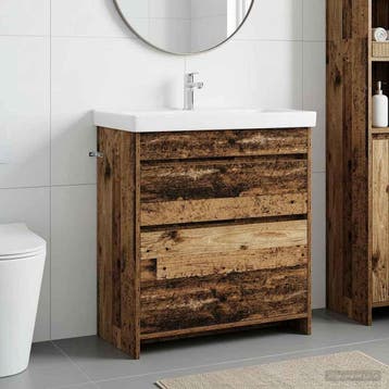 vidaXL Badkamer Onder Het Wastafel Kast Oud hout 78,5 x 37,5, Verzenden, Nieuw