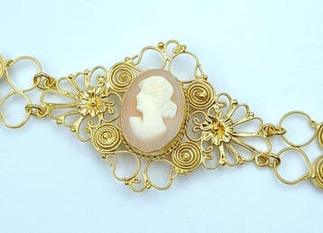Zonder minimumprijs - Armband Verguld Natuurlijke edelsteen, Nieuw