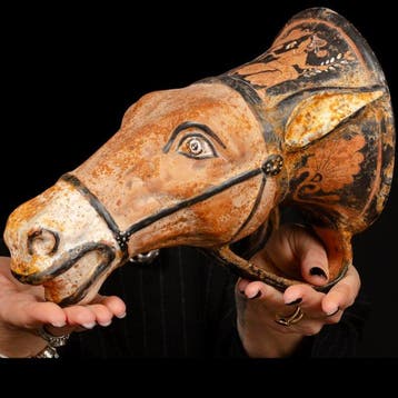 Paardenkop-rhyton – Reproductie Vaas - 280 mm -