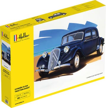 Heller 80799 Citroen 15 SIX Traction Avant Bouwpakket Schaal, Verzenden, Nieuw, Overige typen, Overige merken