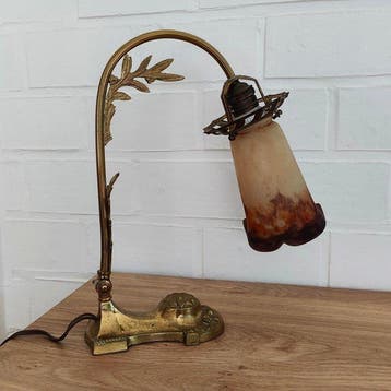 art deco lamp Muller fres Luneville - Lampe - lampe de