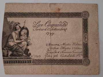 Italië. - 2 x 50 + 100 Lire 1786/1794/1799 Regie Finanze